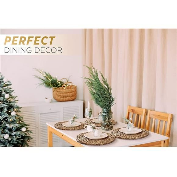 Woven Placemats, (Sizes:11.8"-13.5''-15") Round Placemats Rattan Placemats - Picture 4 of 5